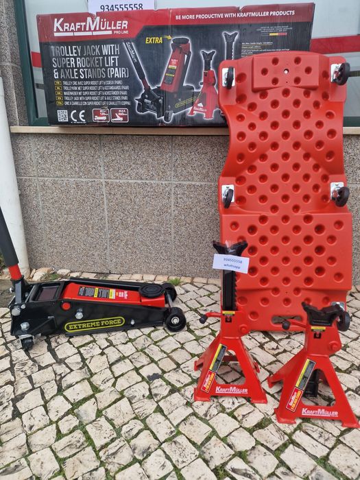 Conjunto macaco hidráulico 4t preguiças 3t cama mecânica