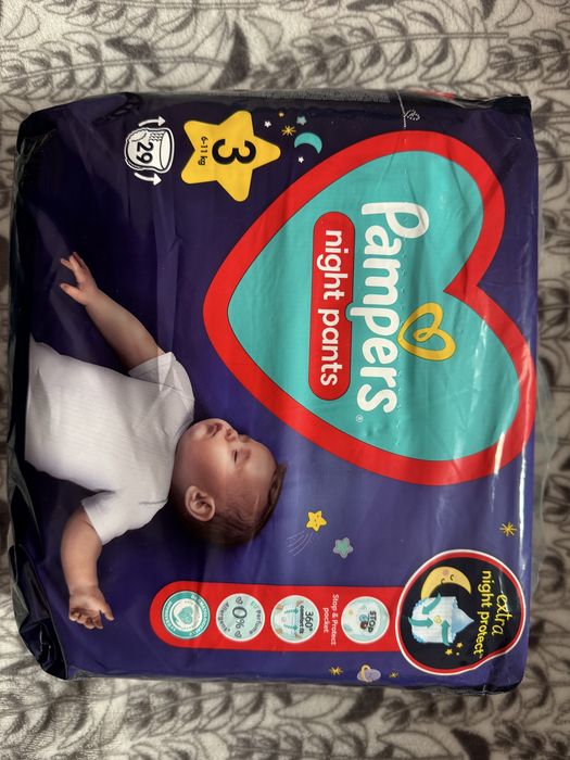 Подгузники-трусики памперсы Pampers Night Pants 3, 6-11 кг, 29 шт