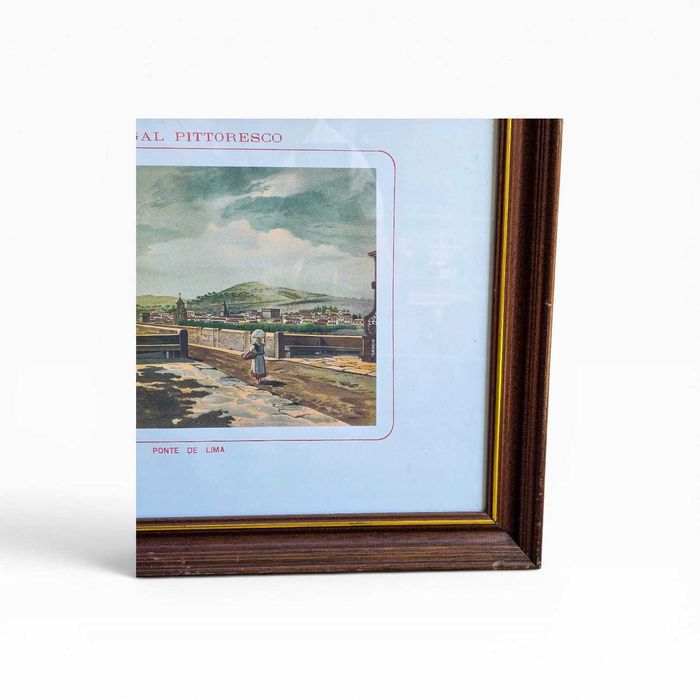 Quadro Decorativo “Portugal Pittoresco — Ponte de Lima”