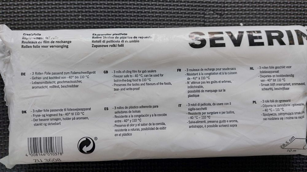 Próżniowa zgrzewarka do folii Severin