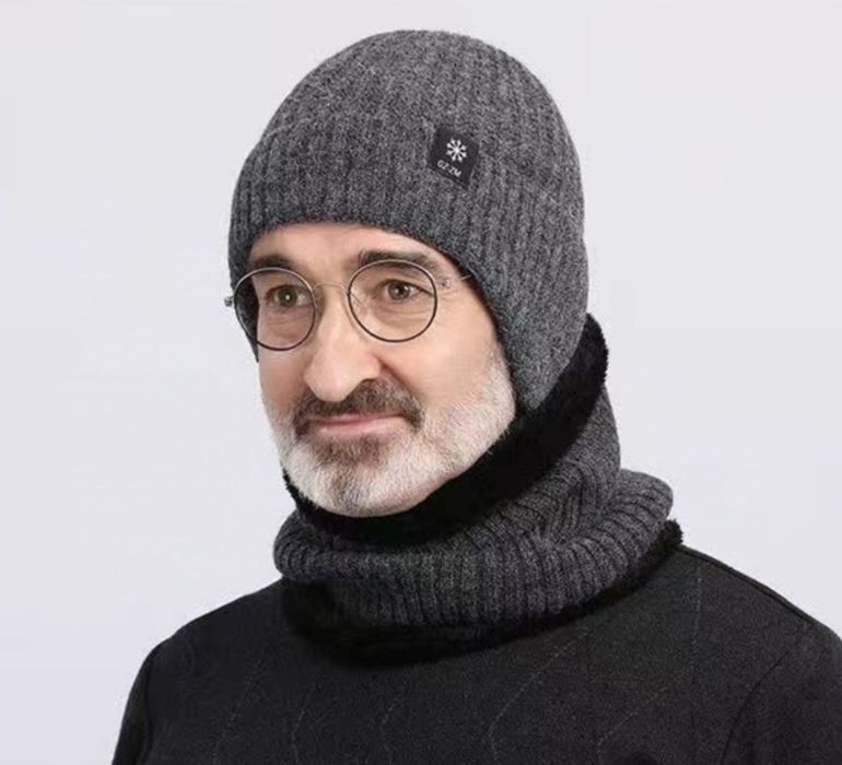 Тепла зимова шапка | Утеплена | Універсальний розмір | Чоловіча / Жіно