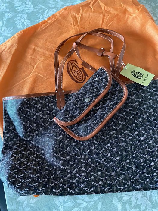 Mala goyard castanha e preta