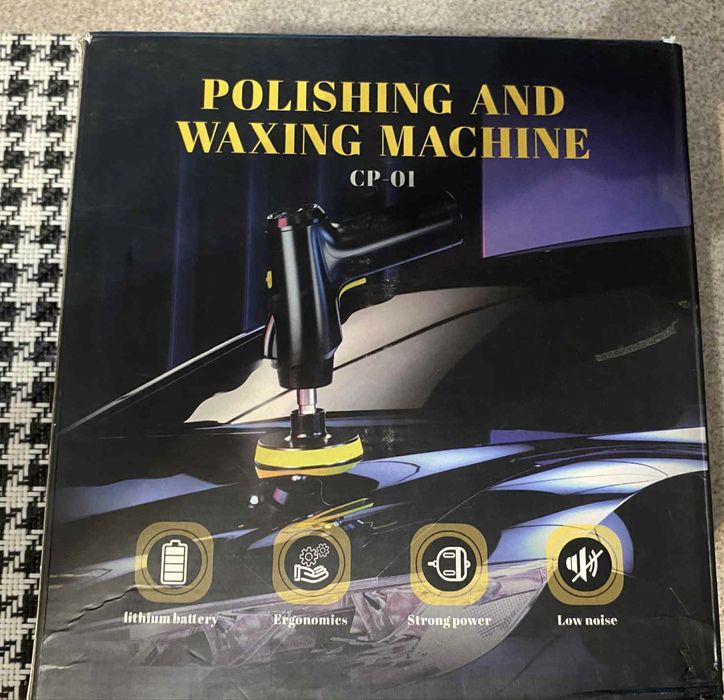 Bezprzewodowa polerka samohodowa, czyszczenie domowe, stan idealny