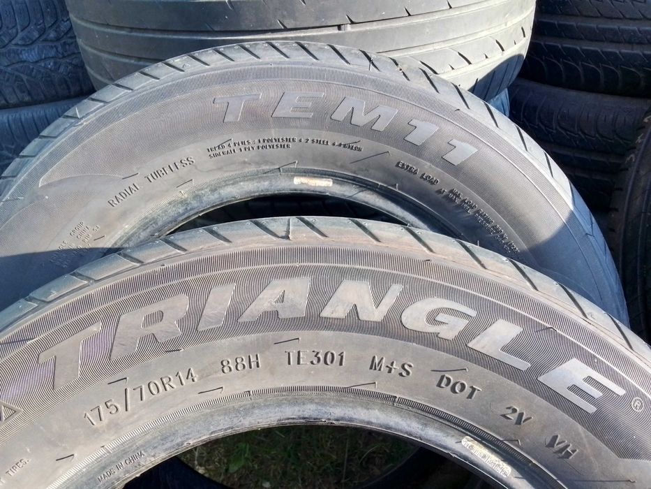 2 opony letnie 175/70R14, bieżnik 7mm.