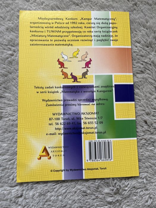 Książka z ćwiczeniami do kangura matematycznego