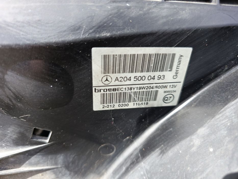 Komplet chłodnic Mercedes w204 2.2 silnik 651