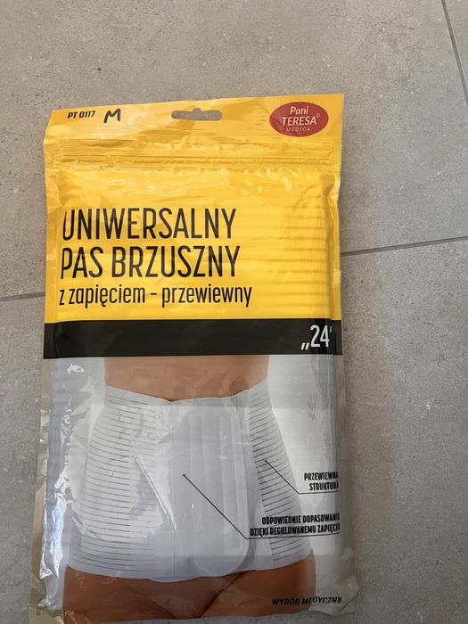 Uniwersalny pas brzuszny z zapieciem przewiewny rozmiar M