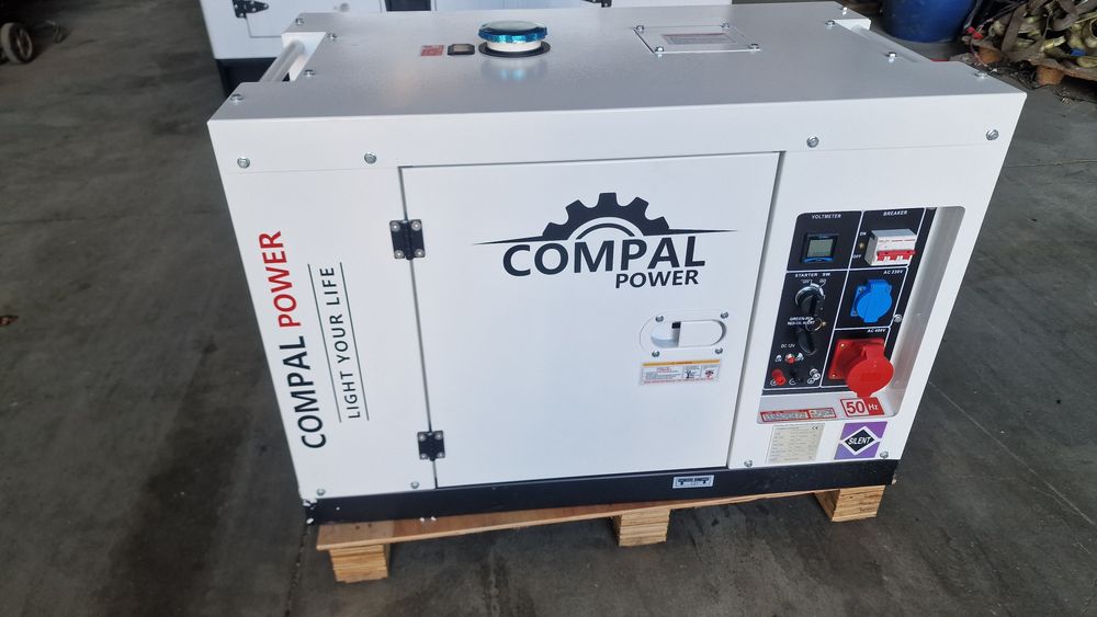 Gerador compal de 11 kva a diesel novo trifasico e monofasica