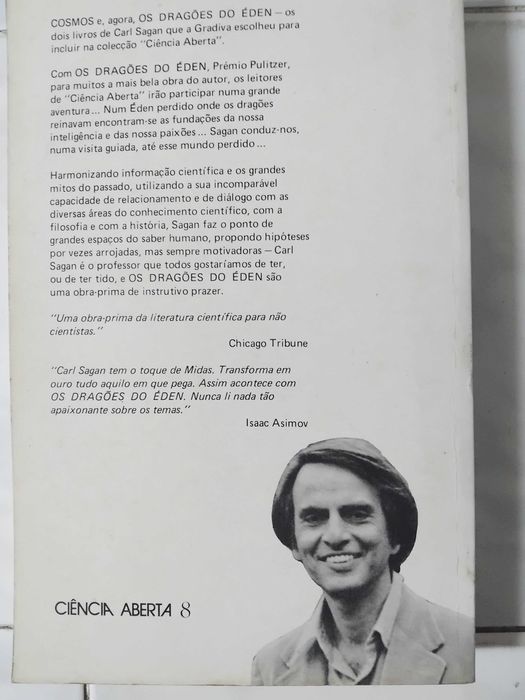 1 Livro de Ciências de Carl Sagan - Gradiva