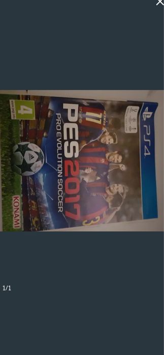 Prospeto caixa jogo Ps4 Pes 2017