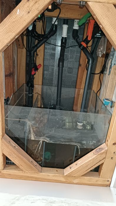 Akwarium 250l kostka oświetlenie LED sump malawi