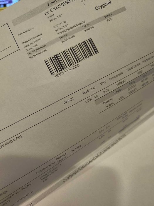 Przenośny duży głośnik Sony MHC-V73D kup01.2025