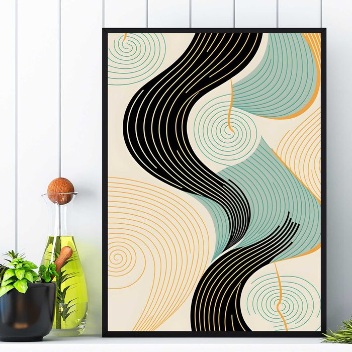 plakat abstrakcja 3d, plakat obraz do pokoju trójwymiarowa abstrakcja