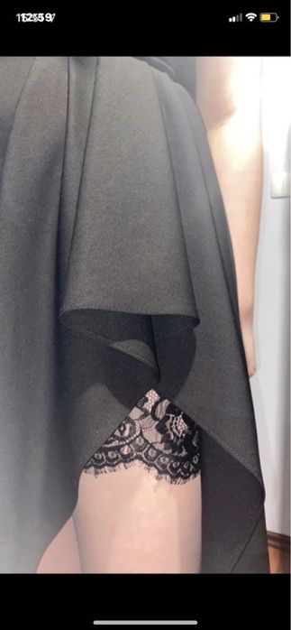 długa czarna sukienka