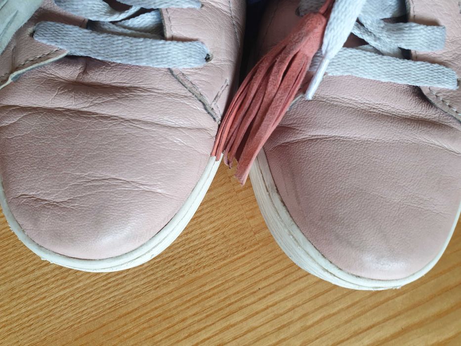 Buty wiązane rożowe 37 tenisówki