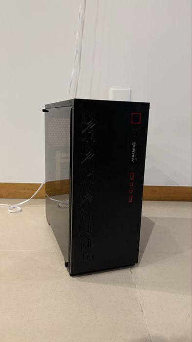 CAIXA GAMING ARMOR, Black, Acrylic Side Panel, LED Ready, ATX