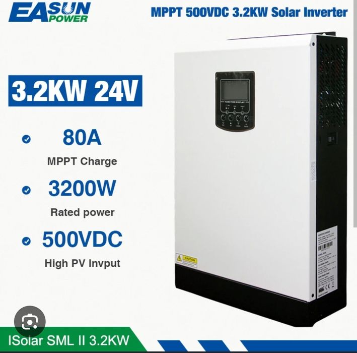 Inversor híbrido 24v 3.2kw