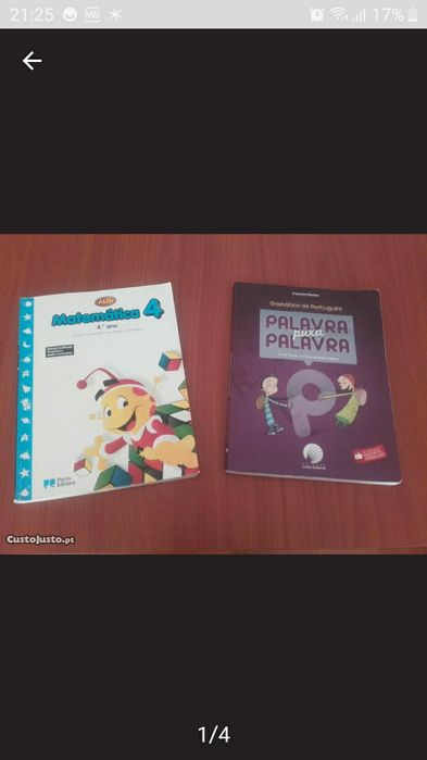Manuais Palavra puxa palavra 3° e 4°anos e Matemática 4°ano