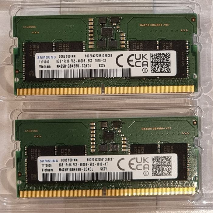 Samsung DDR5 SODIMM 2x8GB 16GB 4800MHz dual