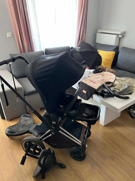 Cybex Priam Lux Spacerówka + Gondola + dostawka + dodatki!