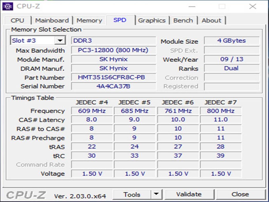DDR3 8GB HyniX 12800