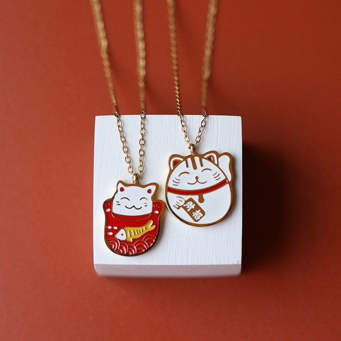 Colar - Maneki Neko  - Gato da sorte e dinheiro !!