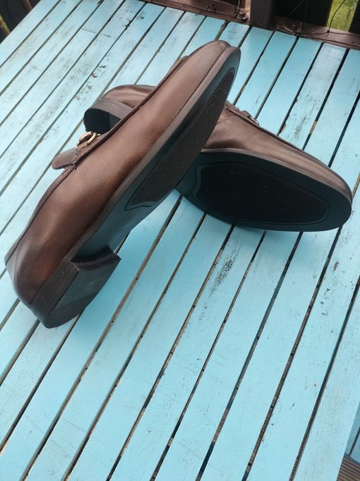 Loafersy mokasyny Kazar skóra ciemnobrązowe 40