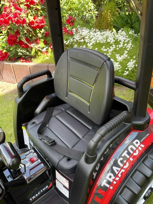 Olbrzymi Traktor na akumulator z przyczepą 24V 400 W PILOT KOPARKA TUR