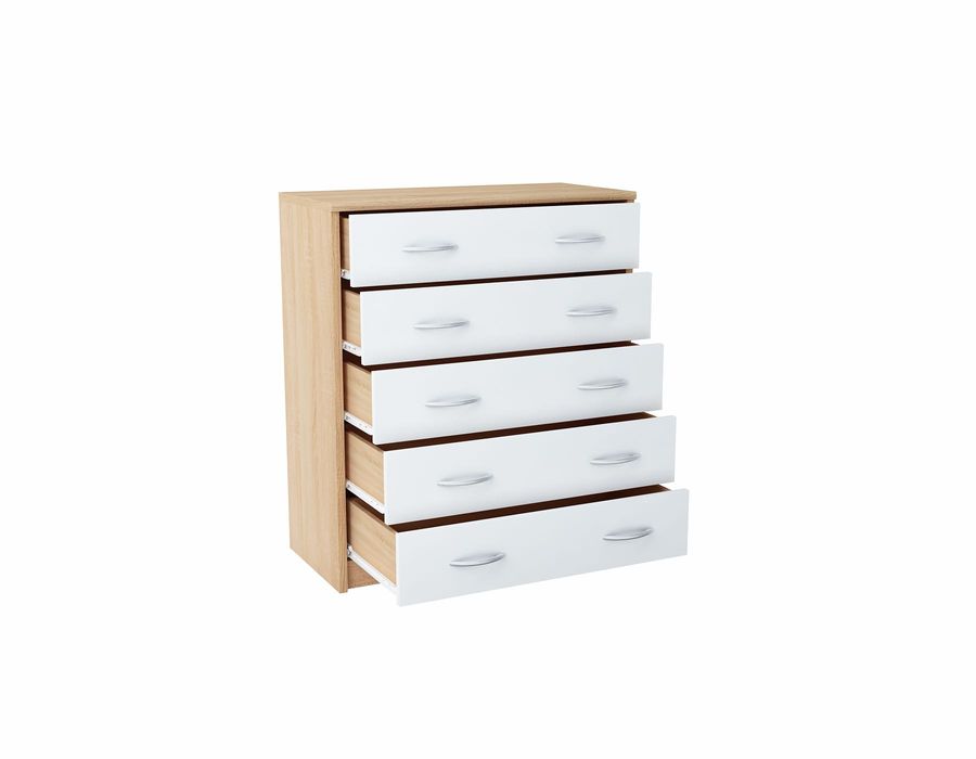 NOWA komoda z 5 szufladami 85x74x35 - 4 kolory - DOSTĘPNA OD RĘKI!!!