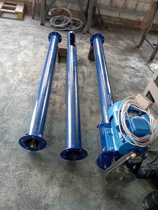 Транспортер зерна, шнековый погрузчик, винтовой конвейер 133 мм, 2 м