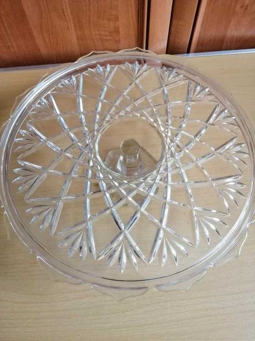 Szklana patera 36 cm