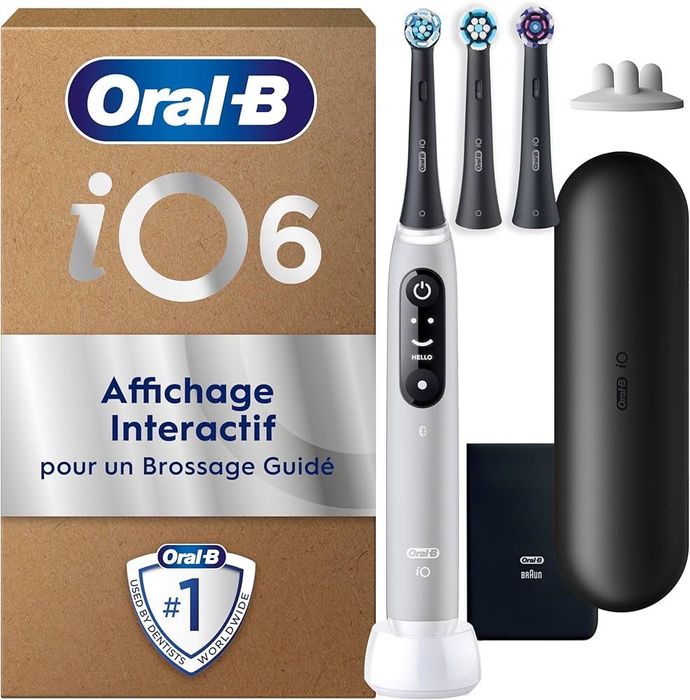 Oral-B iO Series 6 Plus Edition elektryczna szczoteczka do zębów, Plus 3 końcówki
