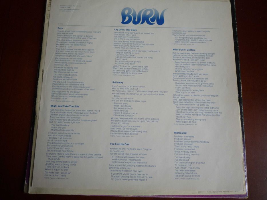 LP.Виниловый диск Deep Purple (USA)