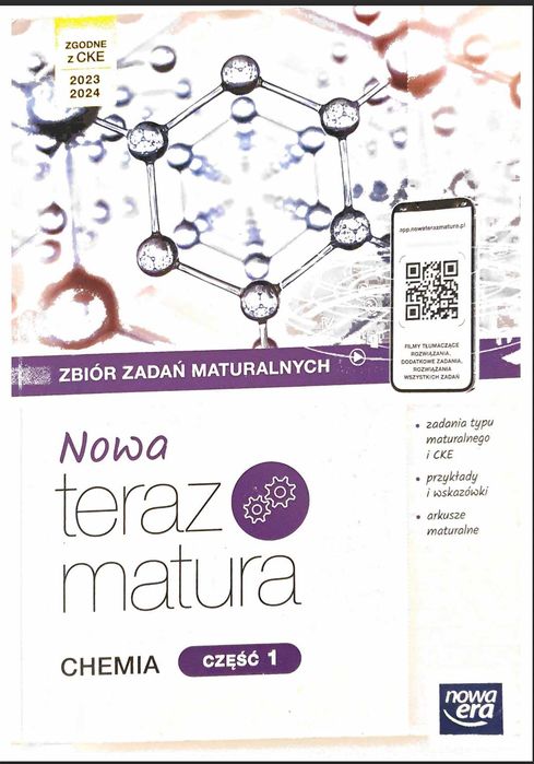 Chemia zbiór zadań maturalnych część 1, 2 Nowa Era