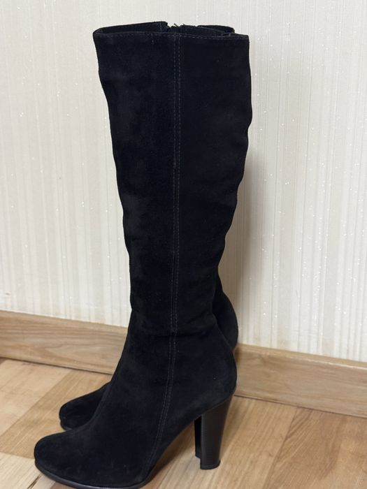 Сапоги зимові натуральний замш 38р. Ідеальний стан