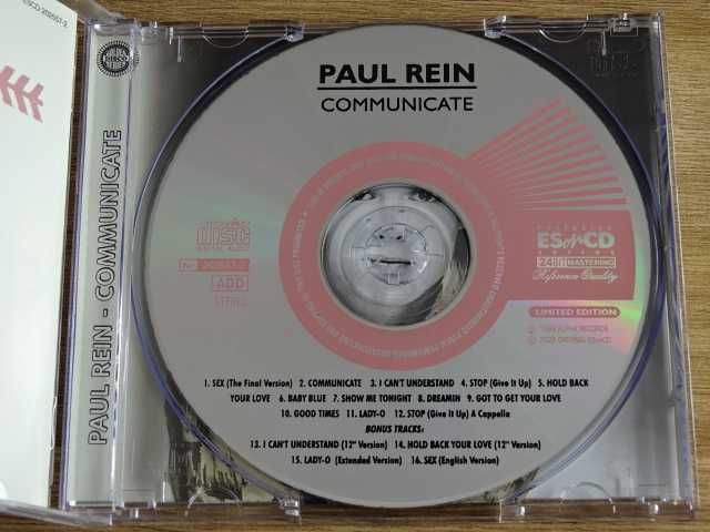 Paul Rein - Communicate (CD) 1986 EsonCD 2025 bonus track