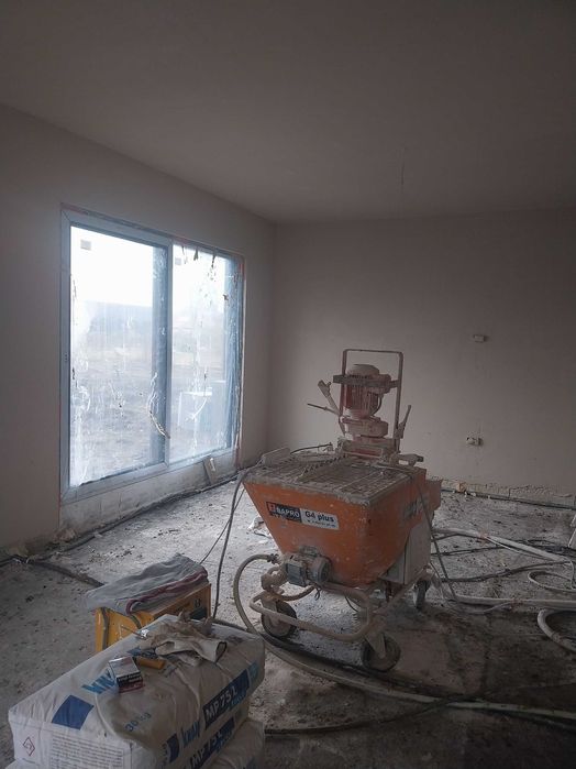 Wykonujemy tynki maszynowe gipsowe i cementowe wapienne.