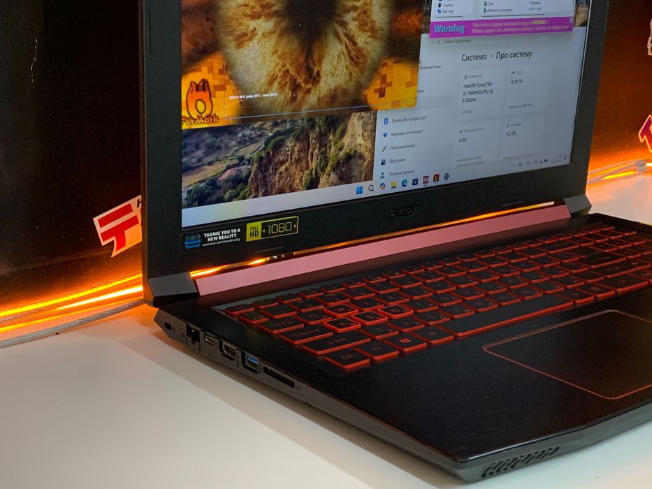Ноутбук acer nitro 5 i5 7300HQ / GTX1050 4gb
