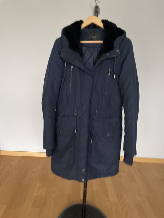 Granatowa kurtka parka damska Yas S- M
