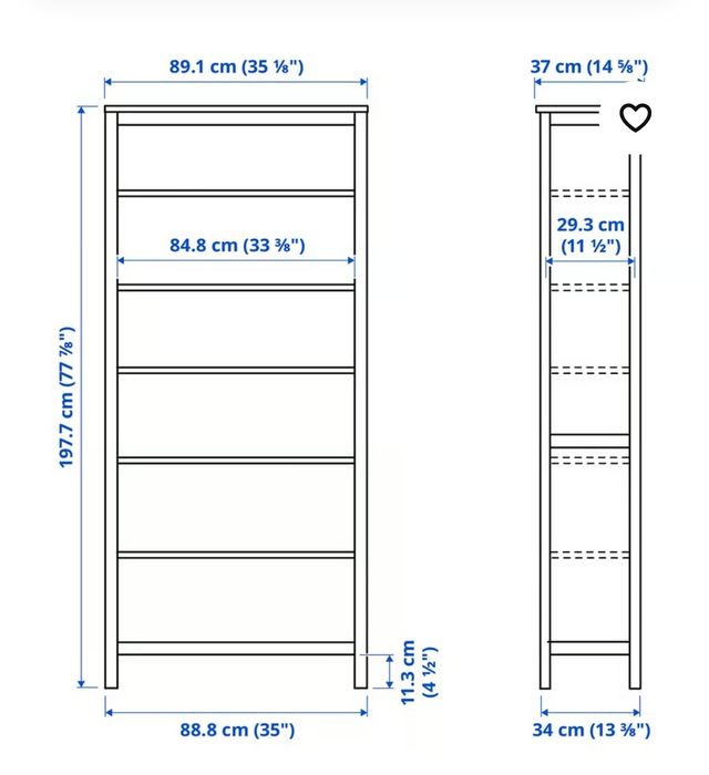 Regał Ikea HEMNES