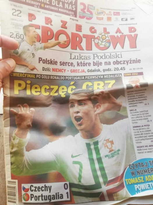 Jornal polaco Cristiano Ronaldo