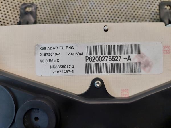 Quadrante / painel de instrumentos RENAULT Clio II (BB0/1/2_, CB0/1/2_