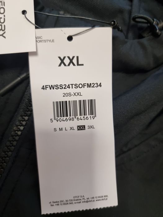 Soflshell kurtka męska 4F czarna XXL