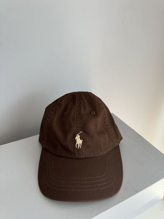 Czapka polo ralph lauren brązowa