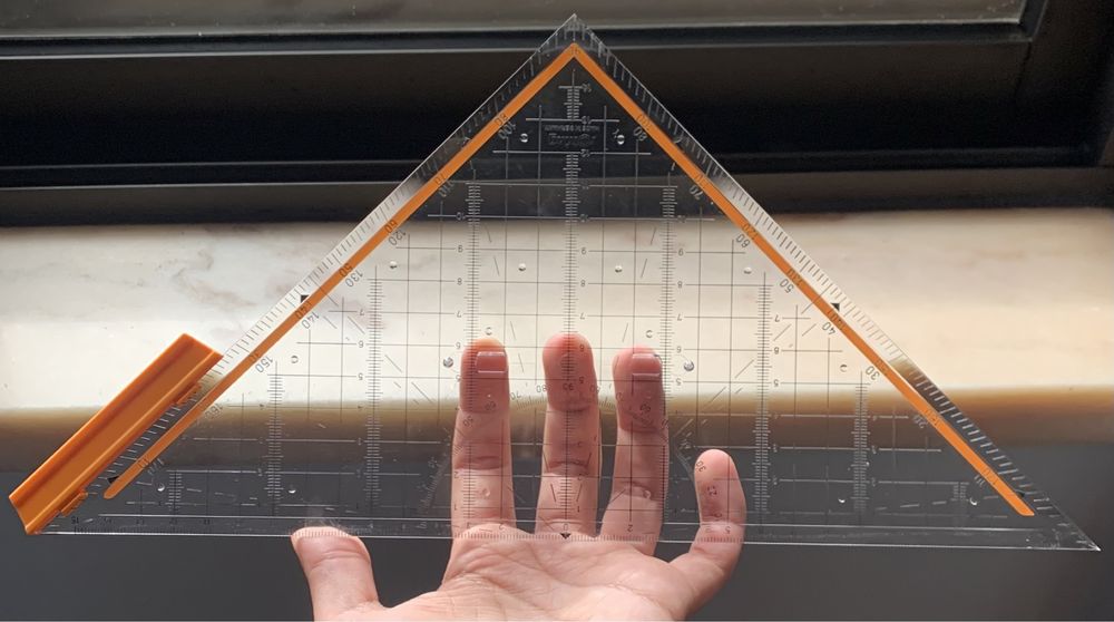 Esquadro de desenho Rotring