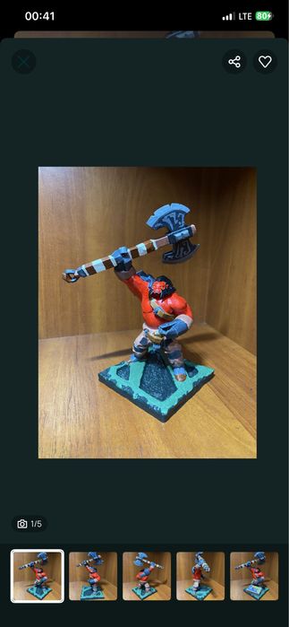 Фігурка Axe Dota 2 ручная робота 3д печать