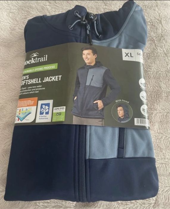 Kurtka softshell męska, oddychająca Rocktrail 56/58 XL.