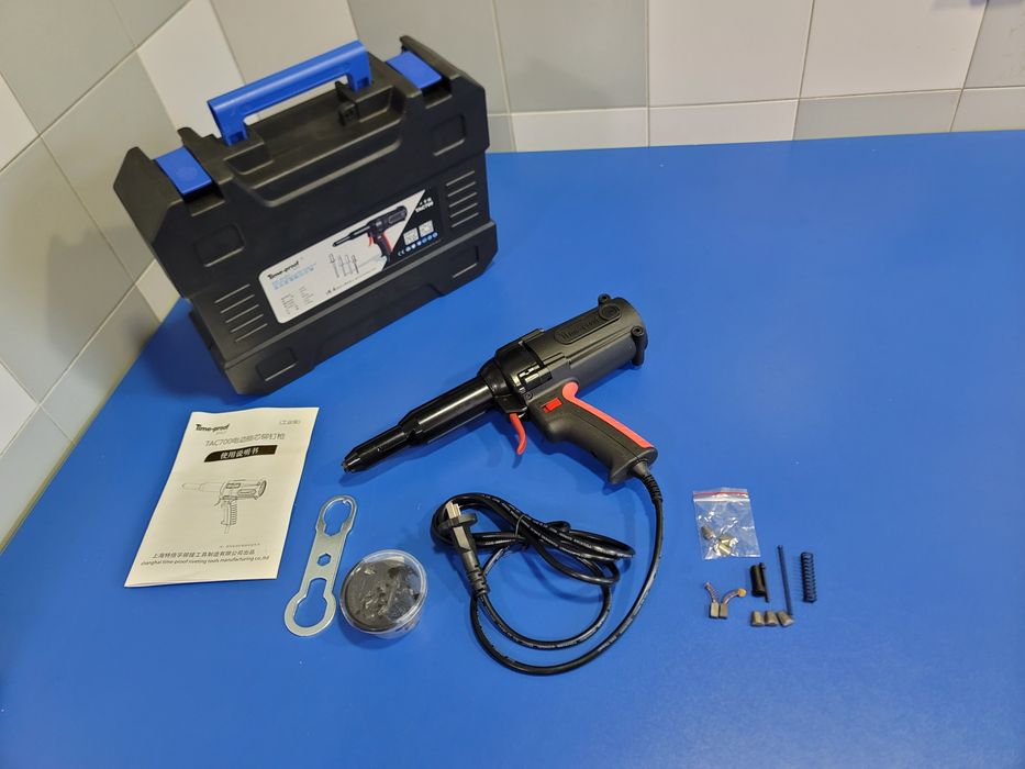 Заклепочник Электрозаклепочник Time-Proof TAC-700 +Большой Ремкомплек