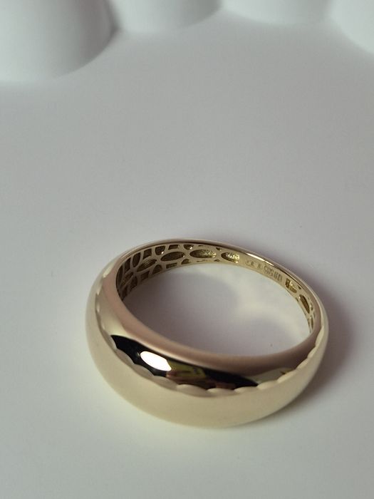 Złoty pierścionek obrączka bańka dmuchany gładki r. 14,5 p. 585