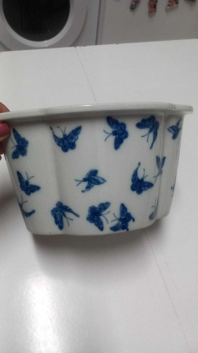 Mottahedeh Vaso de Porcelana Borboleta